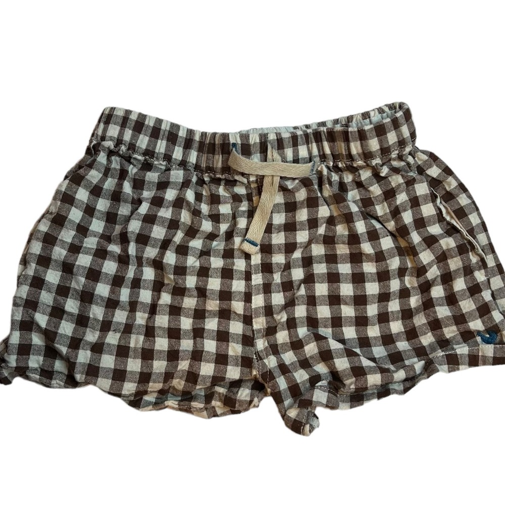 Blue Rooster NY‎ Brown Gingham Check Shorts Size 6 Year